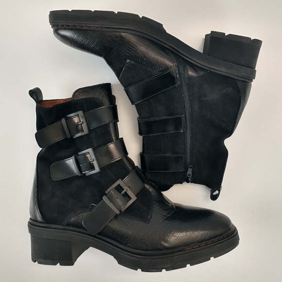 Hispanita Vali Buckle Boots Black 